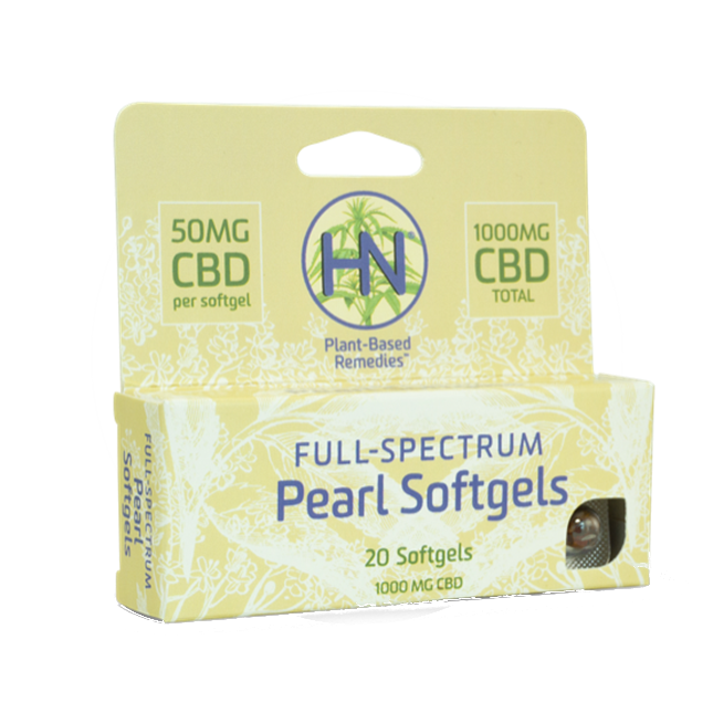 Full Spectrum Pearl Softgel Ornament 1000mg CBD Oil